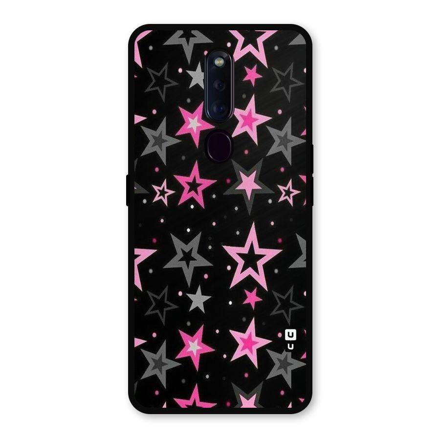 Star Outline Metal Back Case for Oppo F11 Pro