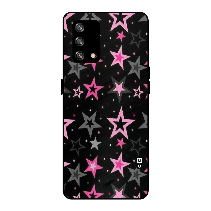 Star Outline Metal Back Case for Oppo F19
