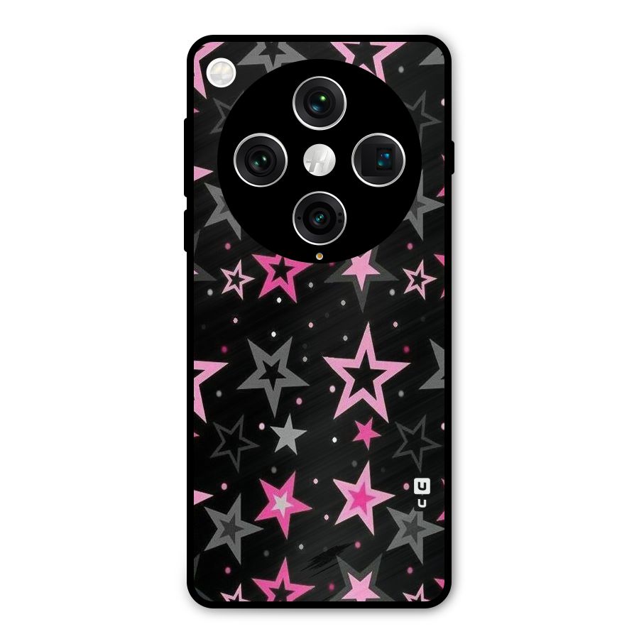 Star Outline Metal Back Case for Oppo Find X8 Pro