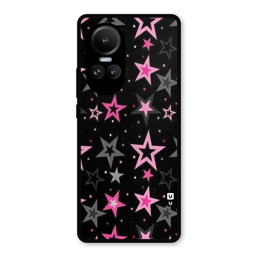 Star Outline Metal Back Case for Oppo Reno10