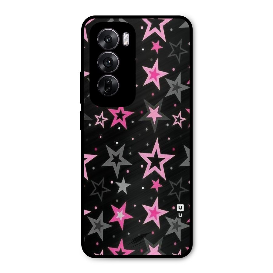 Star Outline Metal Back Case for Oppo Reno12