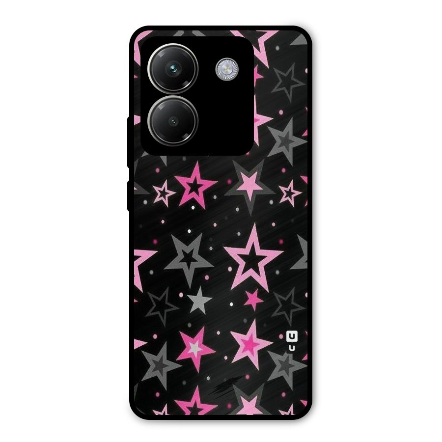 Star Outline Metal Back Case for Poco M7 Pro 5G