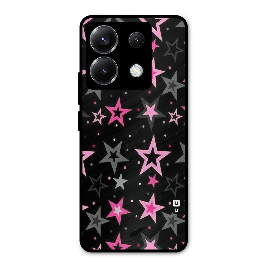 Star Outline Metal Back Case for Poco X6