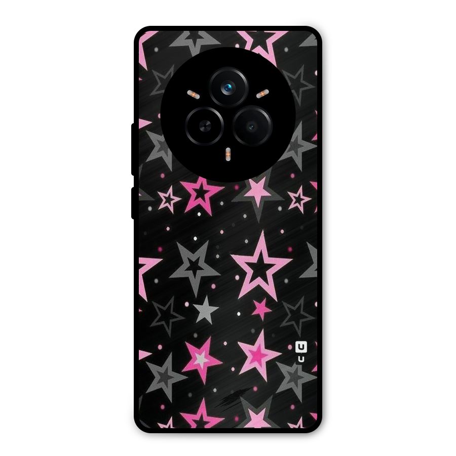 Star Outline Metal Back Case for Realme 14 Pro