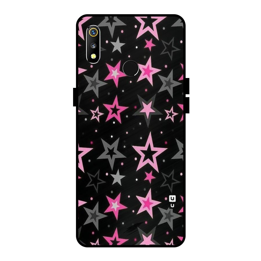 Star Outline Metal Back Case for Realme 3
