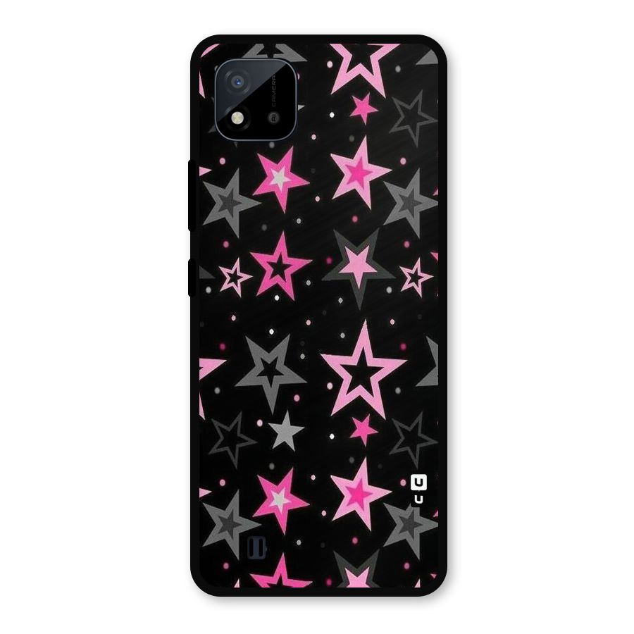 Star Outline Metal Back Case for Realme C11 2021