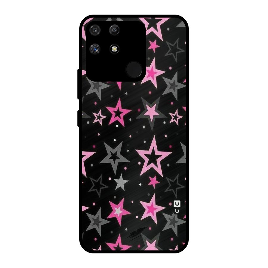 Star Outline Metal Back Case for Realme Narzo 50A
