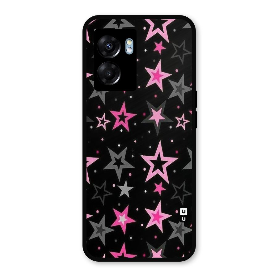 Star Outline Metal Back Case for Realme Narzo 50 5G