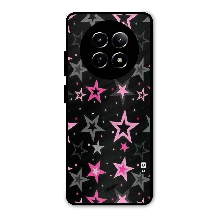 Star Outline Metal Back Case for Realme Narzo 70x 5G