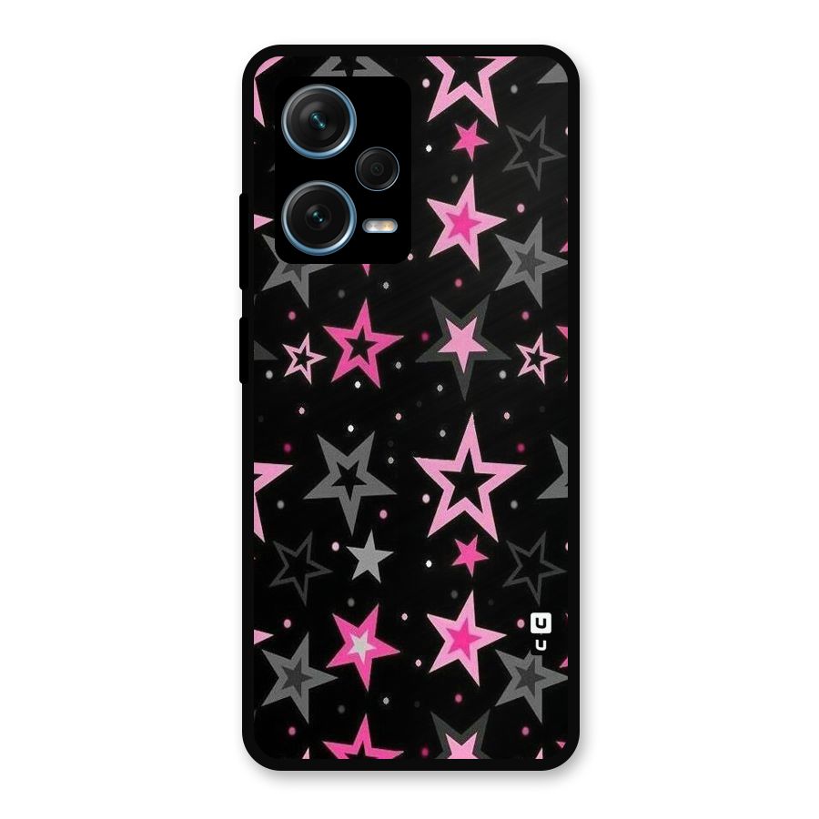 Star Outline Metal Back Case for Redmi Note 12 Pro Plus 5G