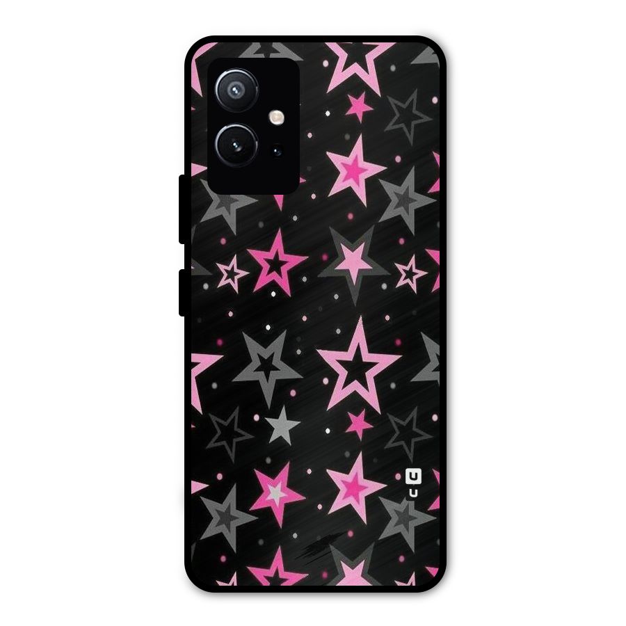 Star Outline Metal Back Case for Vivo T1 5G