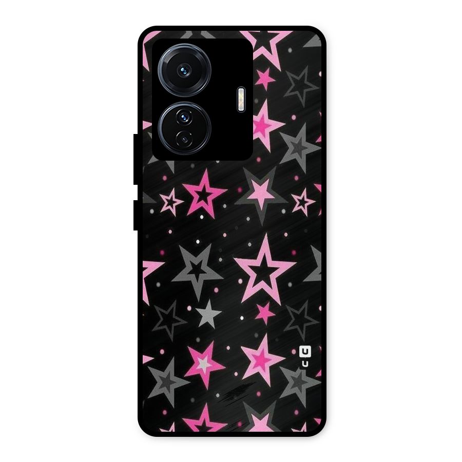 Star Outline Metal Back Case for Vivo T1 Pro