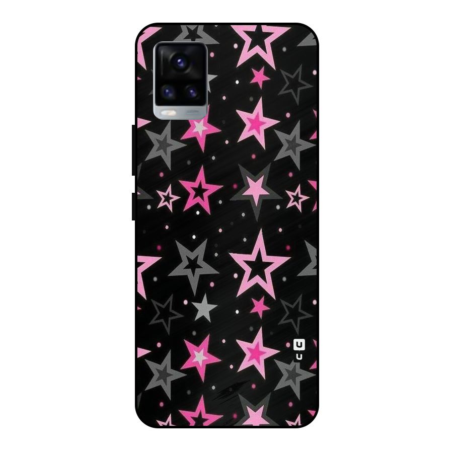 Star Outline Metal Back Case for Vivo V20 2021