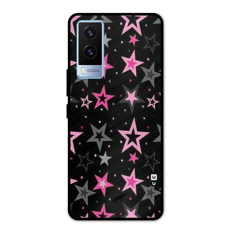 Star Outline Metal Back Case for Vivo V21e 5G