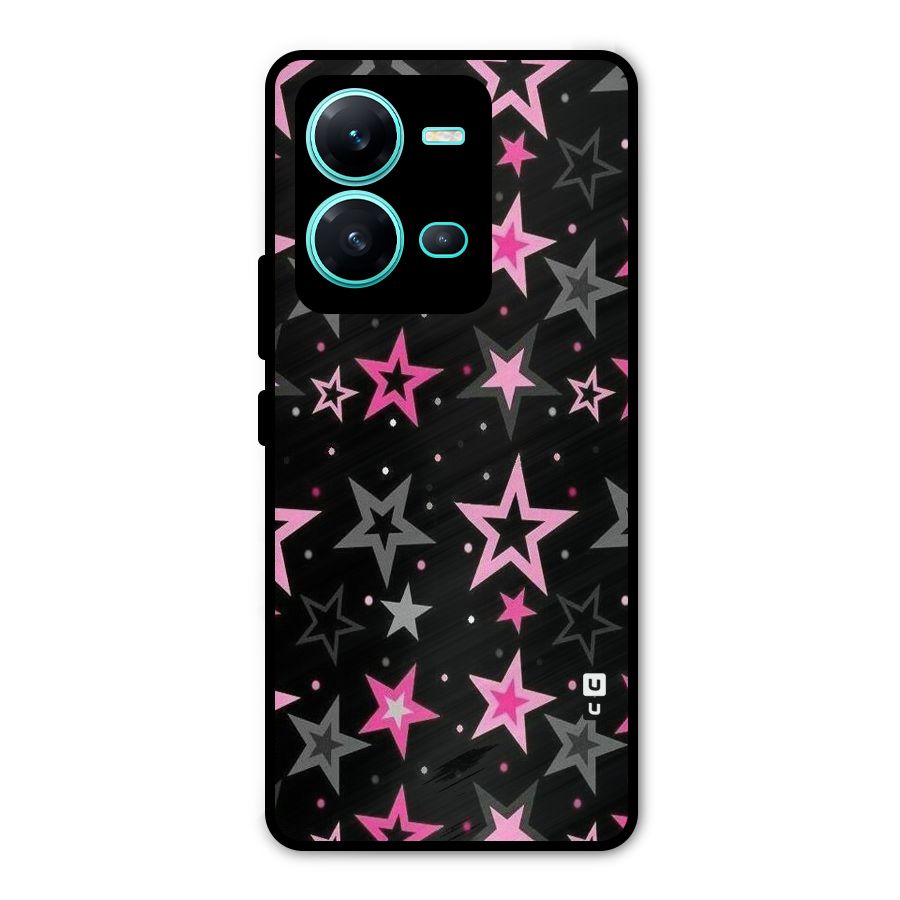 Star Outline Metal Back Case for Vivo V25