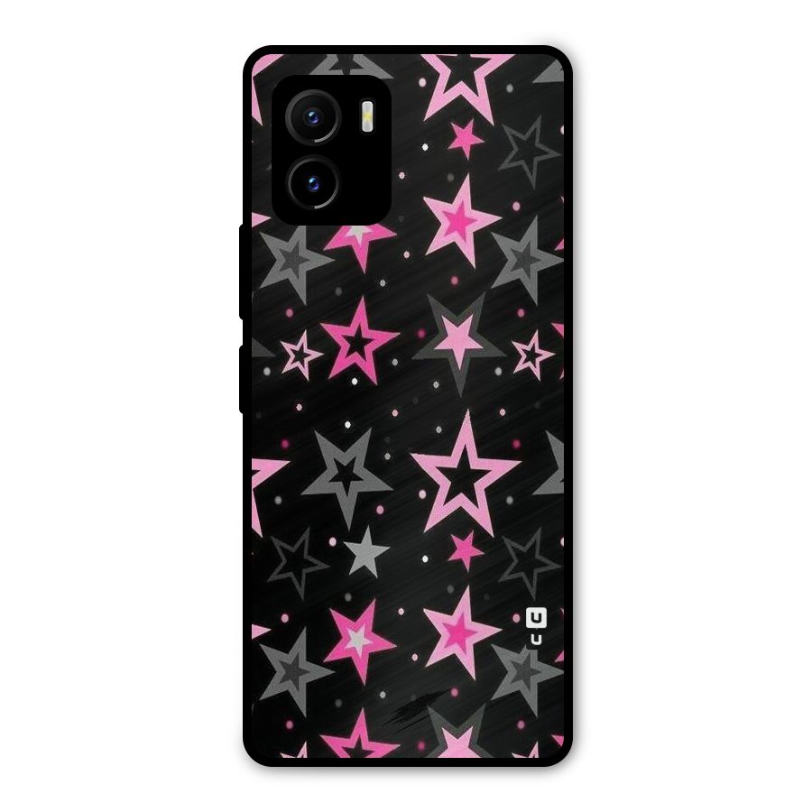 Star Outline Metal Back Case for Vivo Y15s