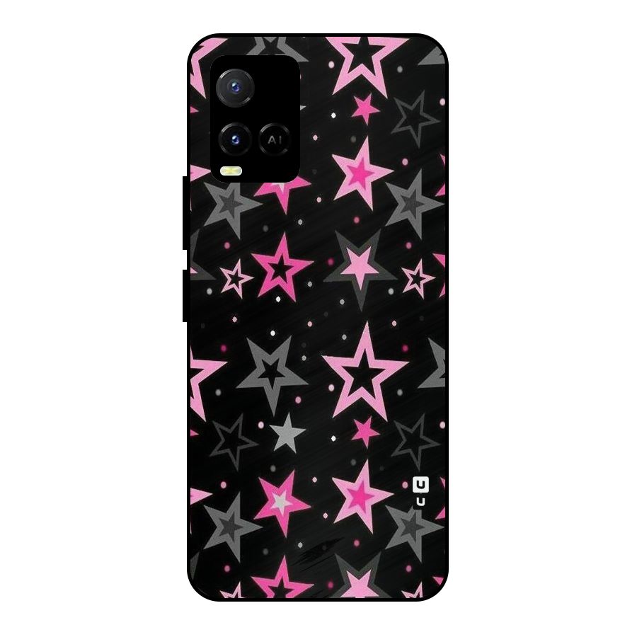 Star Outline Metal Back Case for Vivo Y21A