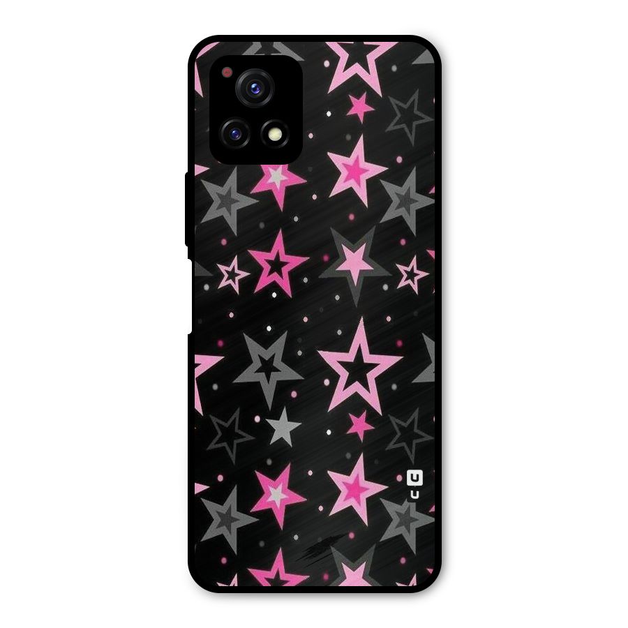 Star Outline Metal Back Case for Vivo Y72 5G