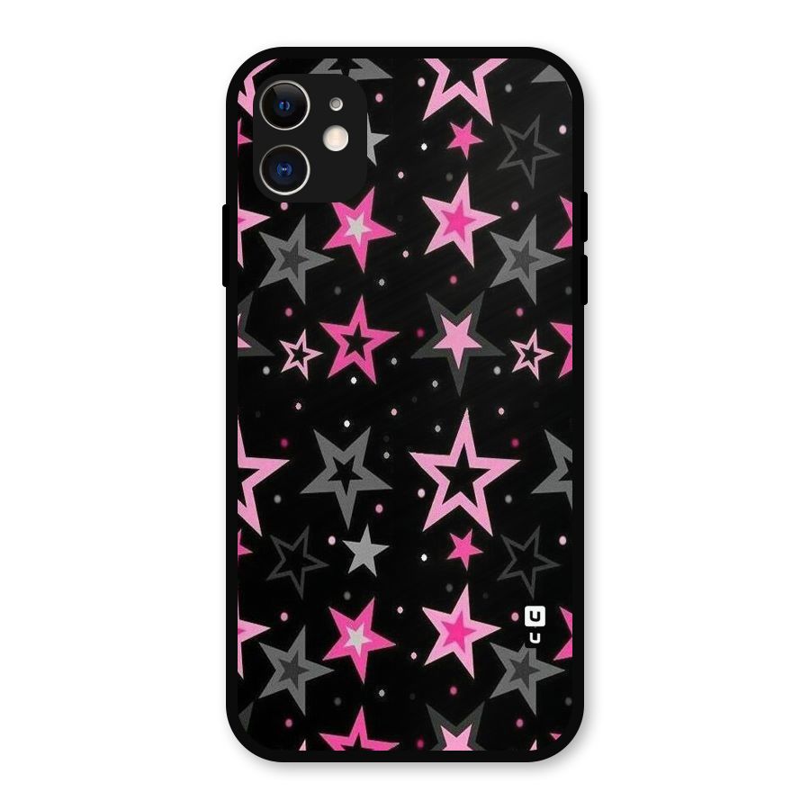 Star Outline Metal Back Case for iPhone 11