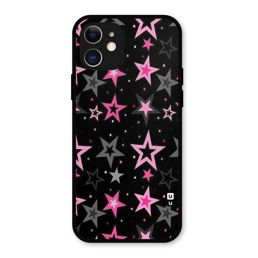 Star Outline Metal Back Case for iPhone 12