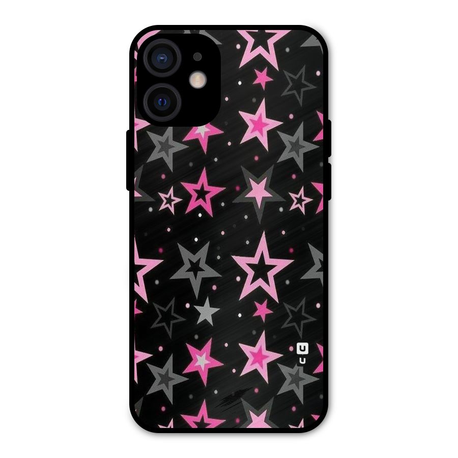 Star Outline Metal Back Case for iPhone 12 Mini