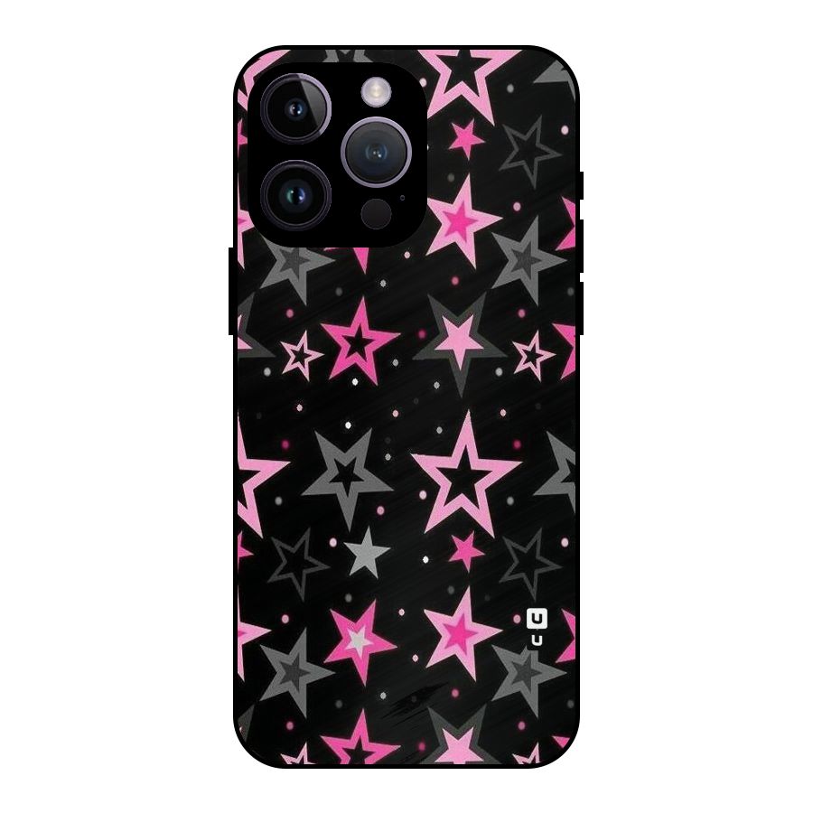 Star Outline Metal Back Case for iPhone 14 Pro Max