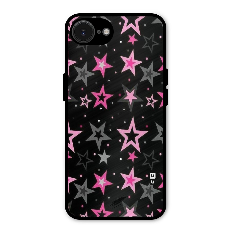 Star Outline Metal Back Case for iPhone 16e