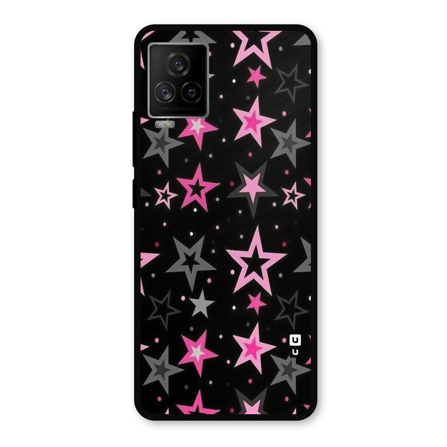 Star Outline Metal Back Case for iQOO 7 Legend 5G