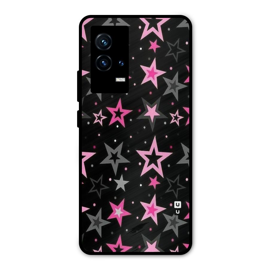 Star Outline Metal Back Case for iQOO 9 5G