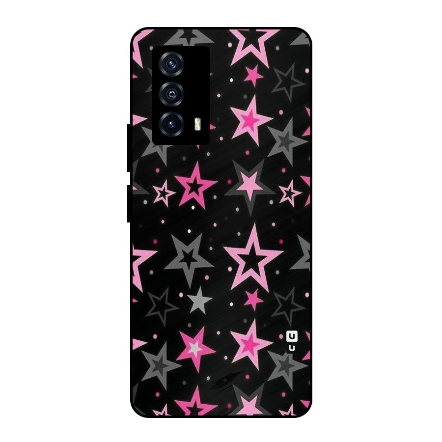 Star Outline Metal Back Case for iQOO Z5