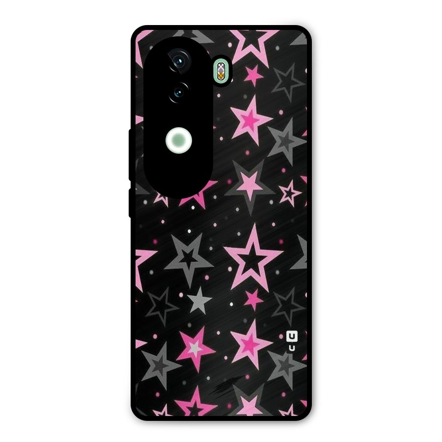 Star Outline Metal Back Case for iQOO Z9s