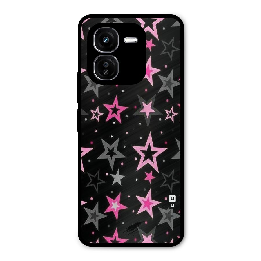 Star Outline Metal Back Case for iQOO Z9x
