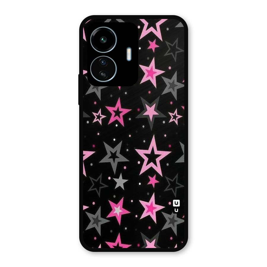 Star Outline Metal Back Case for vivo iQOO Z6 Lite 5G