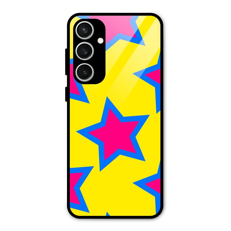 Star Pattern Glass Back Case for Galaxy S23 FE