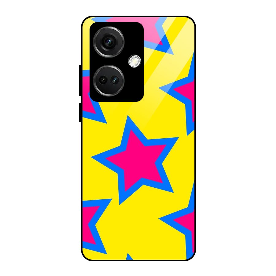 Star Pattern Glass Back Case for OnePlus Nord CE 3 5G