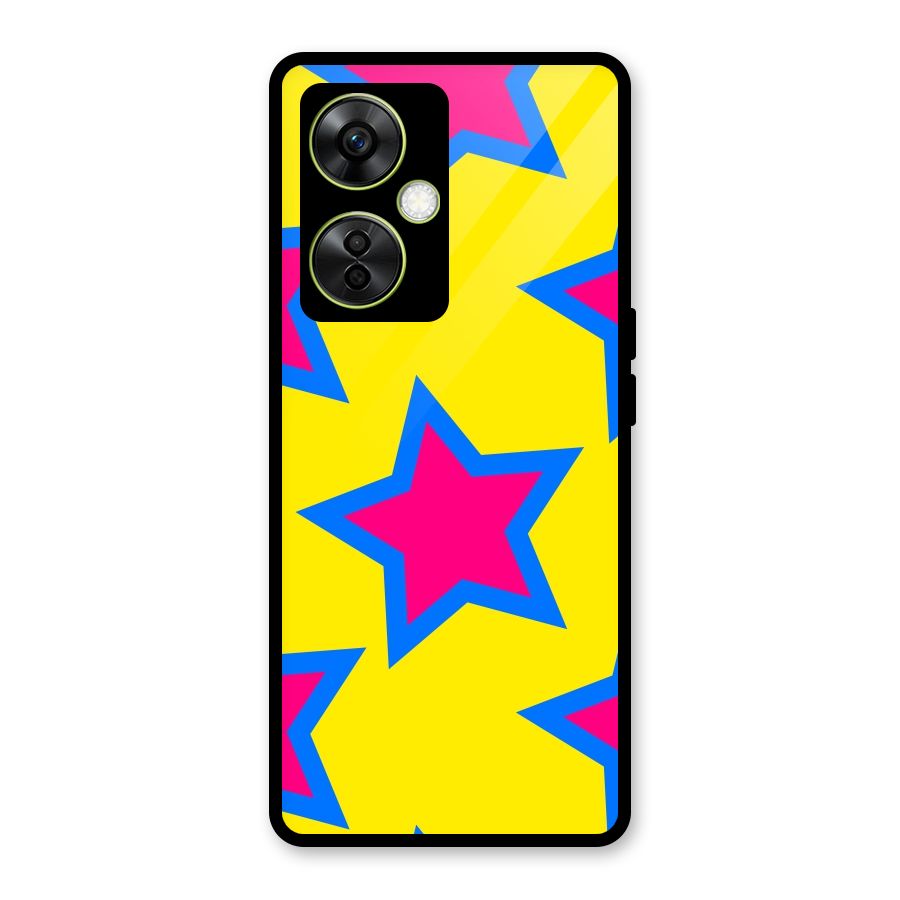 Star Pattern Glass Back Case for OnePlus Nord CE 3 Lite
