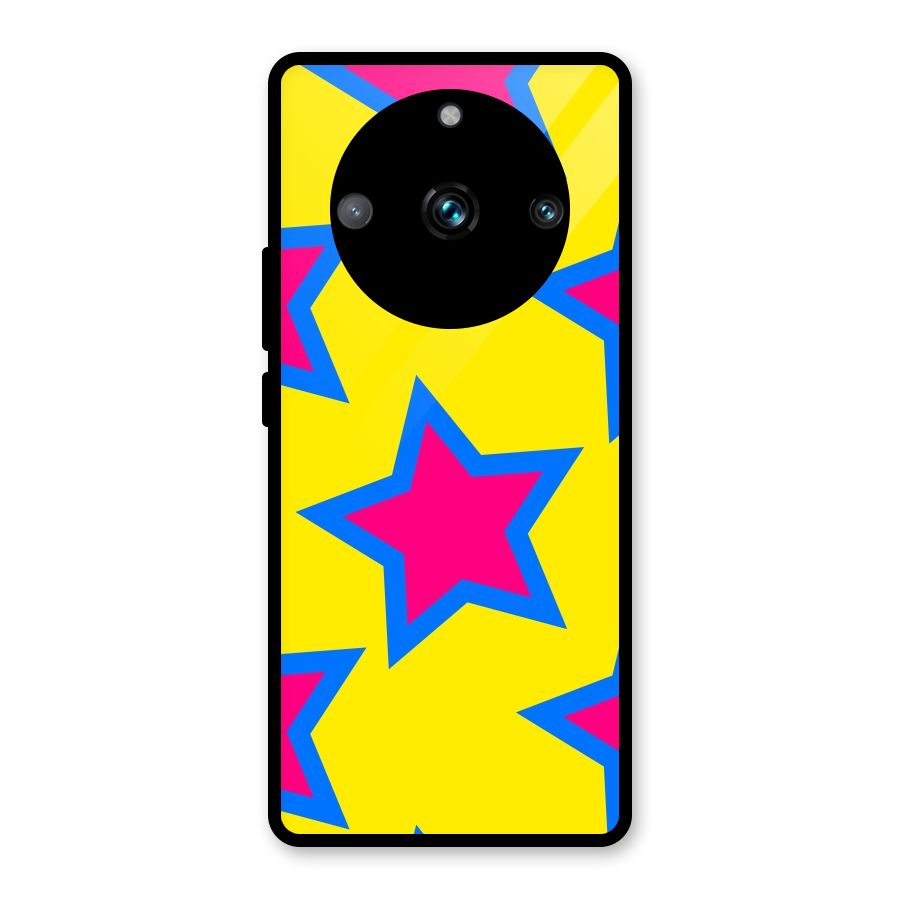 Star Pattern Glass Back Case for Realme 11 Pro