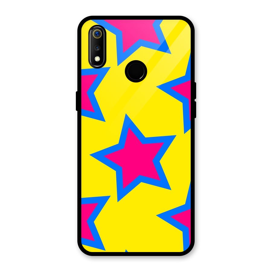 Star Pattern Glass Back Case for Realme 3