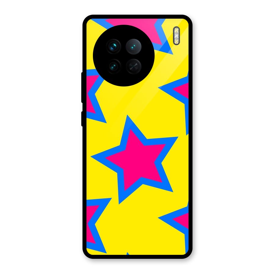 Star Pattern Glass Back Case for Vivo X90