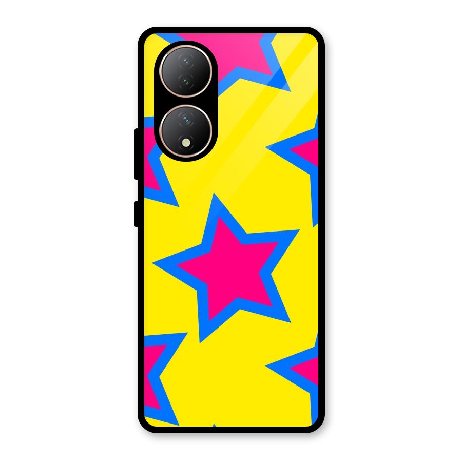 Star Pattern Glass Back Case for Vivo Y100A