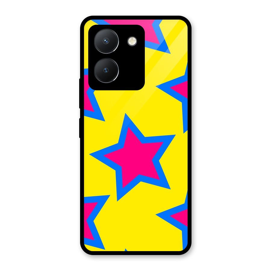 Star Pattern Glass Back Case for Vivo Y36