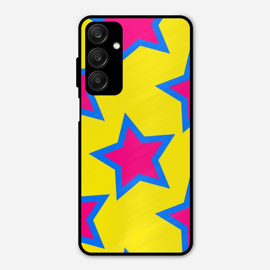 Star Pattern Metal Back Case for Galaxy A25 5G