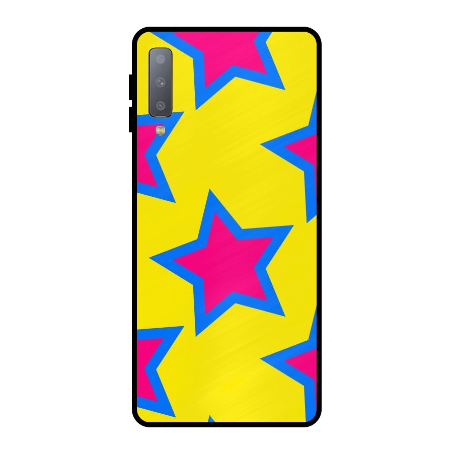 Star Pattern Metal Back Case for Galaxy A7 (2018)