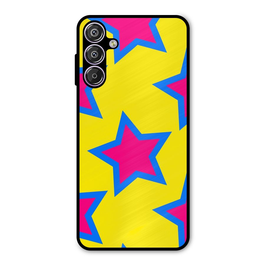Star Pattern Metal Back Case for Galaxy M15