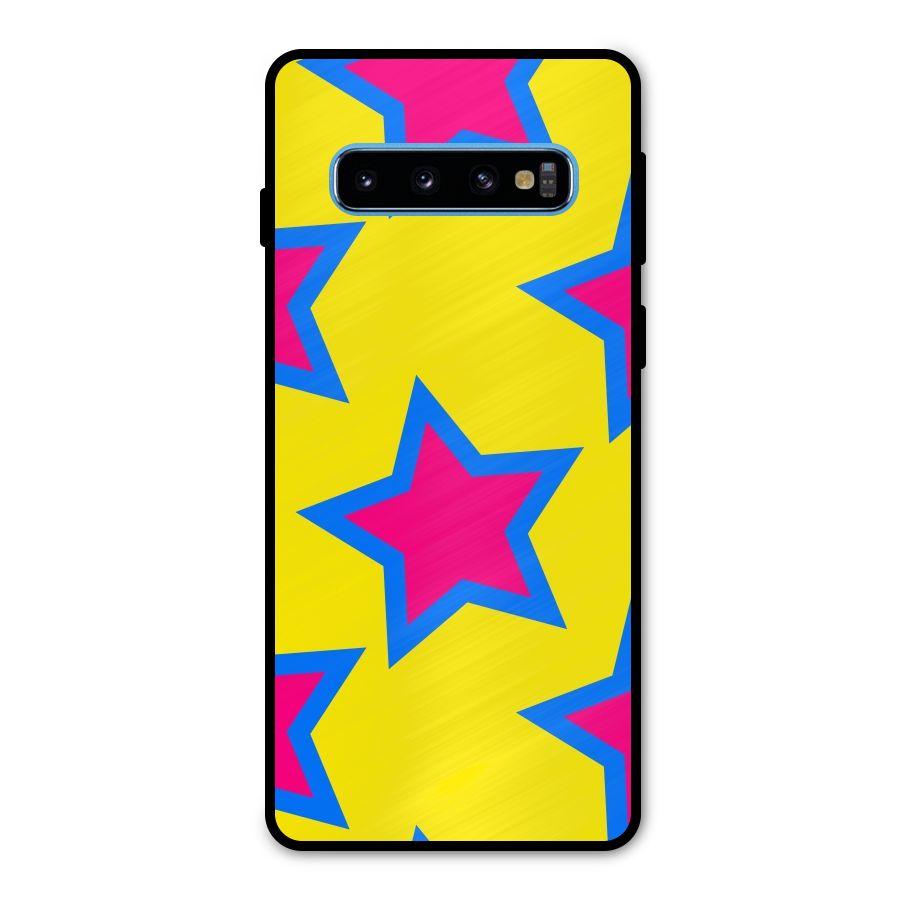 Star Pattern Metal Back Case for Galaxy S10