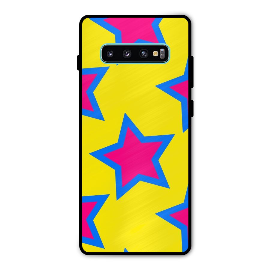 Star Pattern Metal Back Case for Galaxy S10 Plus