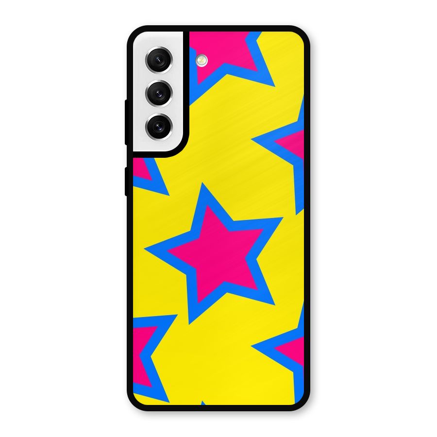 Star Pattern Metal Back Case for Galaxy S21 FE 5G