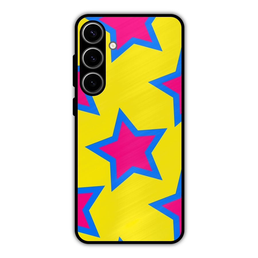 Star Pattern Metal Back Case for Galaxy S24 Plus