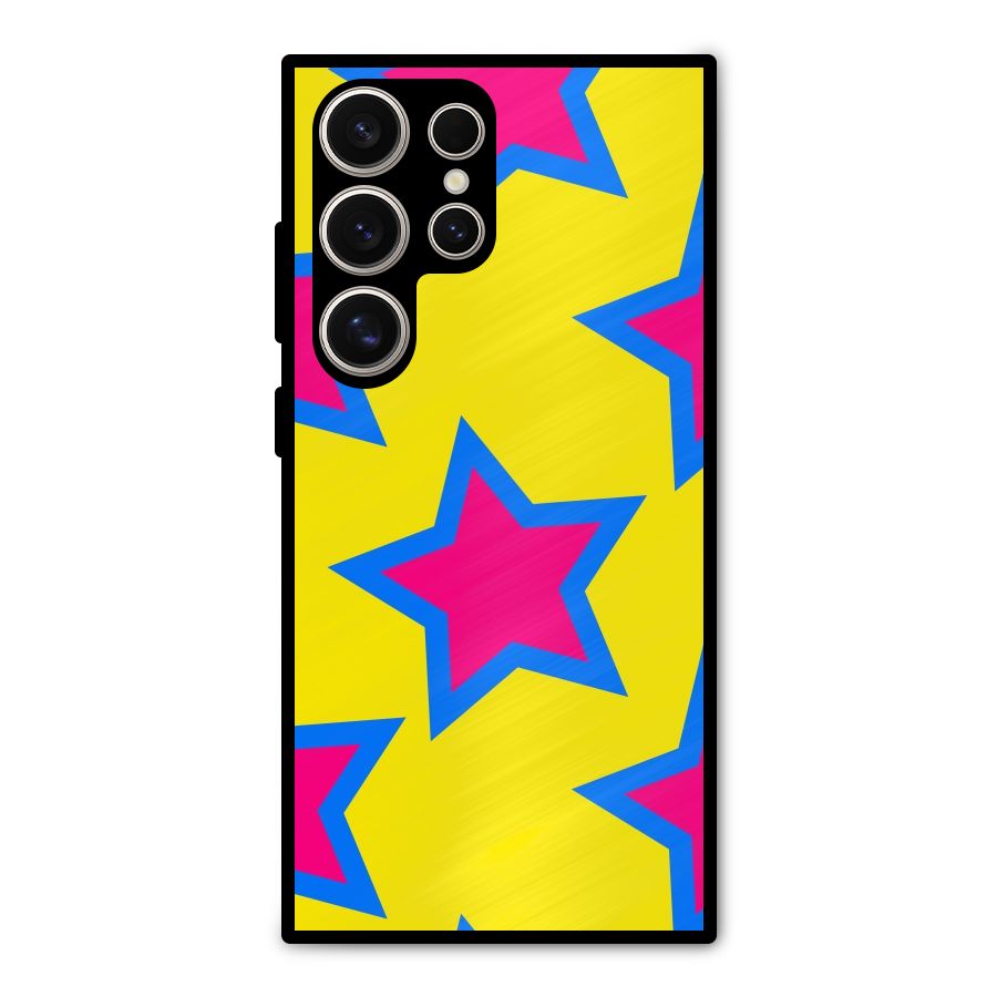 Star Pattern Metal Back Case for Galaxy S24 Ultra