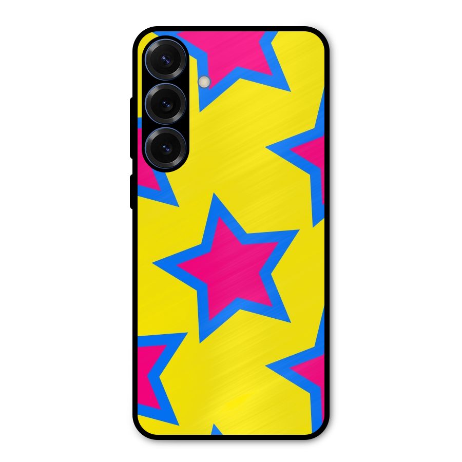 Star Pattern Metal Back Case for Galaxy S25 Plus
